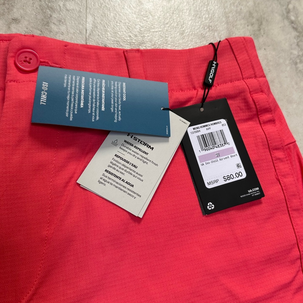 NWT Men’s Under Armour Golf Shorts Size 32 - Picture 4 of 5